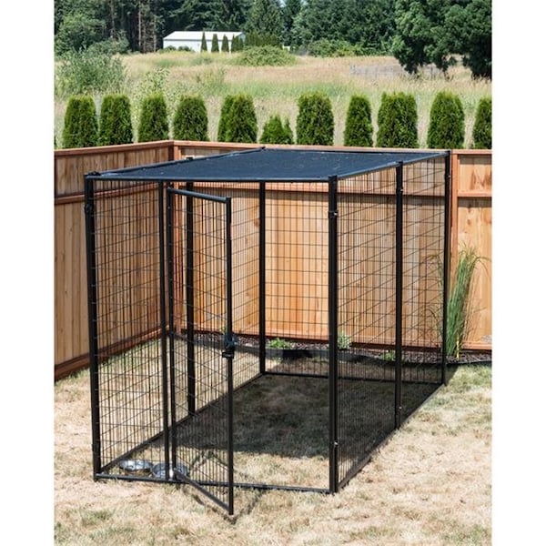Jewett Cameron Company Jewett Cameron Company CL 66137 10 ft. Length Modular Kennel with Shade Cloth Roof - CL 66137