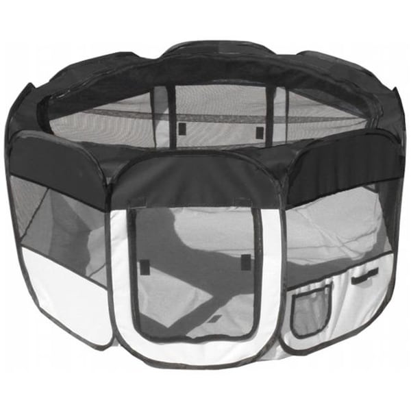 Pet Life Llc Pet Life LLC 1PPBWMD All-Terrain' Lightweight Easy Folding Wire-Framed Collapsible Travel Pet Playpen - 1PPBWMD