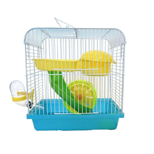 Yml YML H157BL Dwarf Hamster; Mice Cage With Accessories; Blue - H157BL
