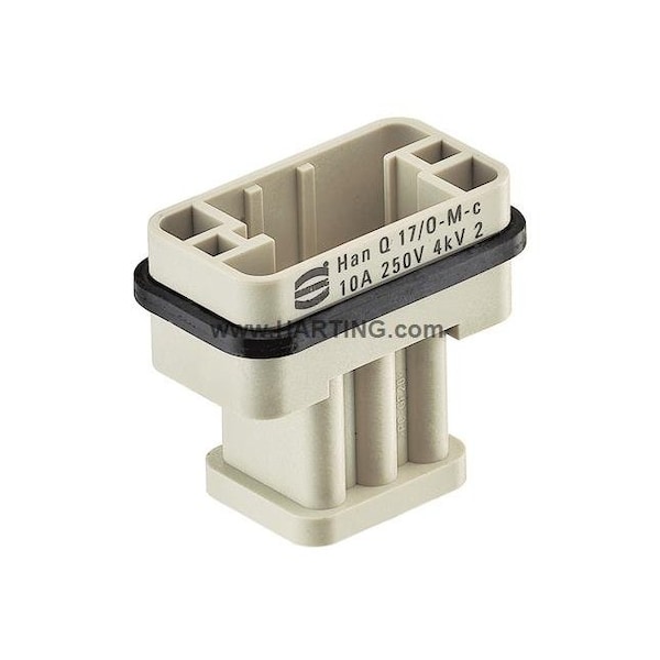Harting Han Q 17/0 Male Insert Crimp, PK 10 - 09120173001