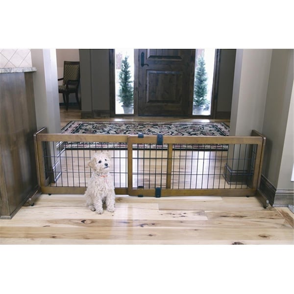 Petpal 2-in-1 Wood Freestanding Pet Gate - PE257774