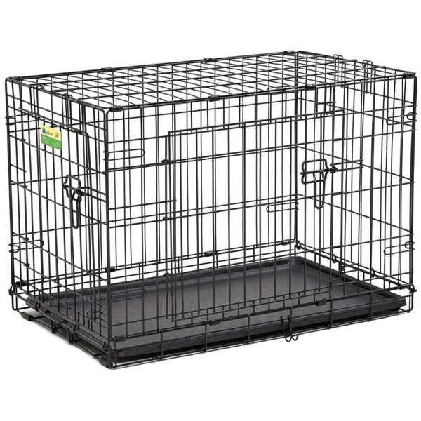 Noah&Aposs Ark 30 in. Pet Expert Double Door Dog Crate - NO2669018