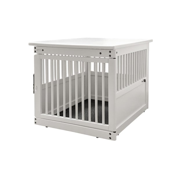 Petpalace Wooden End Table Crate Medium - White - PE3190034