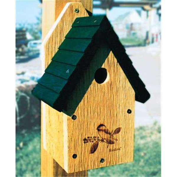 Fancy Feline Garden Wren-Chickadee House- 1.13 in. Hole Size - FA142306