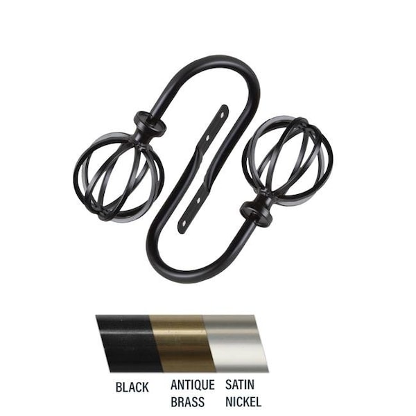 Central Design Central Design 4862-032 Crate Holdback; Black - Set of 2 - 4862-032