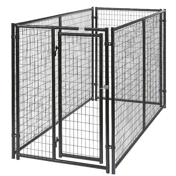 Behlen Country Complete Magnum Dog Kennel, 5 ft OAL, 10 ft OAW, Zinc, Gray - 38100337