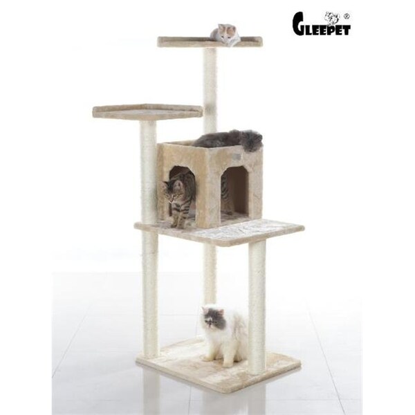 Aeromark AeroMark GP78571021 GleePet 57 in. Cat Tree GP78571021 Beige - GP78571021