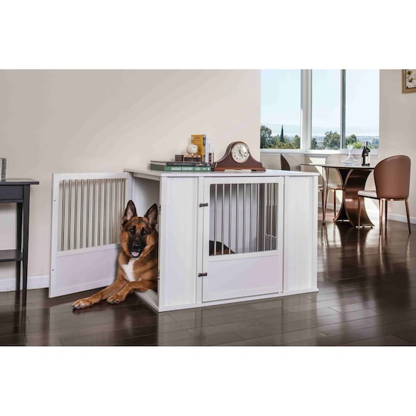 New Age Pet Flexidoor Pet Crate, Antique White, XL - EHDFX62-04XL