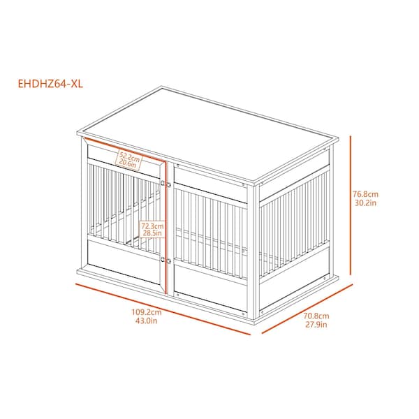 New Age Pet Horizon Pet Crate, Extra Large - EHDHZ64-05XL