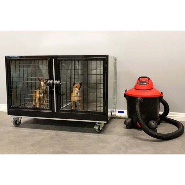 K9 Kennel Store Quick N Clean Galvanized Cage Bank 1 or 2 Units - QCCBGV1O28U