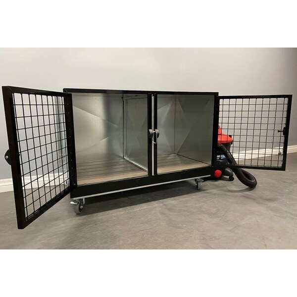 K9 Kennel Store Quick N Clean Galvanized Cage Bank 1 or 2 Units - QCCBGV1O28U
