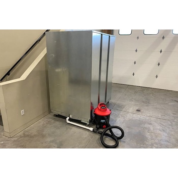 K9 Kennel Store Quick N Clean 4ft X 6ft X 7ft Tall Galvanized Kennel Pod Single Unit - QC4X6GVKPX1