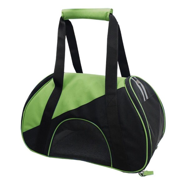 Petpurifiers Airline Approved Zip-N-Go Contoured Pet Carrier, Green - Medium - PE17311