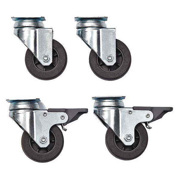 Midwest Skudo Pet Travel Carrier Wheel Casters 4 Pack Silver - 1400CASTER
