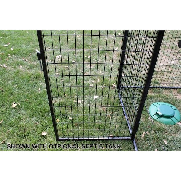 K9 Kennel Store 8ft X 16ft Complete 7ft Tall Dog Kennel Powder Coated - C7T8X16FK