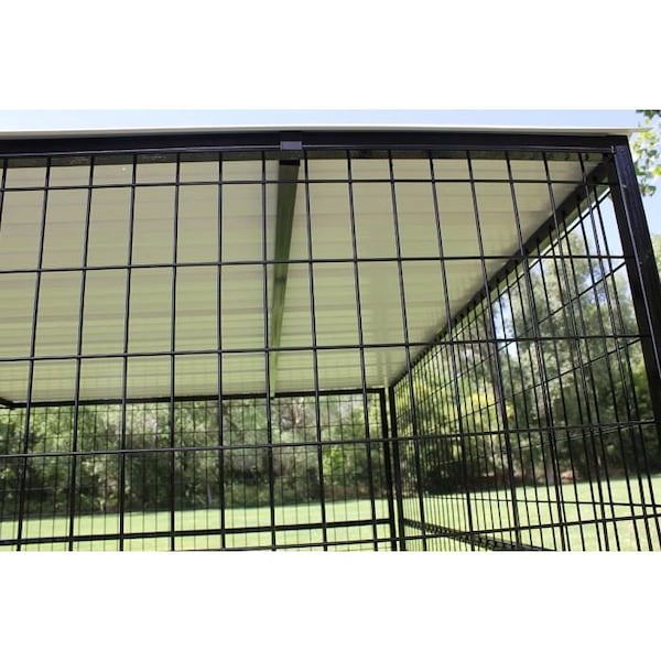 K9 Kennel Store 8ft X 16ft Complete 7ft Tall Dog Kennel Powder Coated - C7T8X16FK
