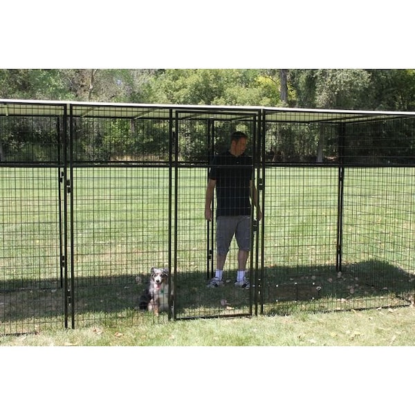 K9 Kennel Store 8ft X 16ft Complete 7ft Tall Dog Kennel Powder Coated - C7T8X16FK