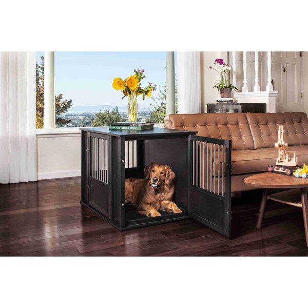 New Age Pet Flexidoor Pet Crate, Black, L - EHDFX62-02L