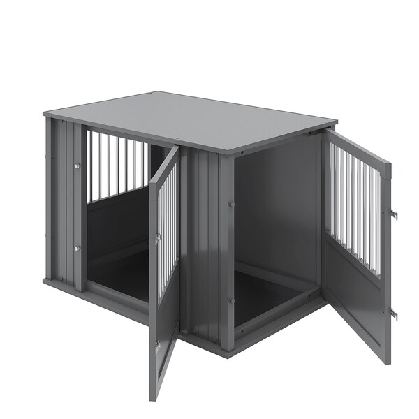 New Age Pet Flexidoor Pet Crate, Black, L - EHDFX62-02L