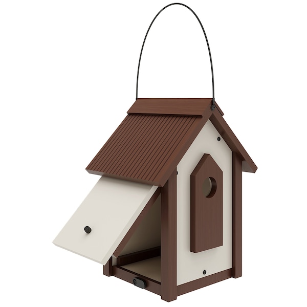 New Age Pet Feathered Friends, A-Frame Retreat Bird House- L - RHBAF44-09L