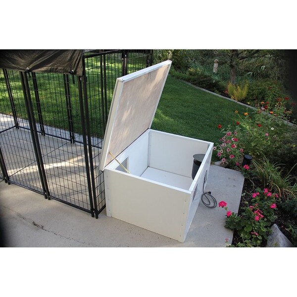 K9 Kennel Store 4ft X 8ft Value Kennel and Cube Dog House Combo Ultimate - UVL4X8CUBCM