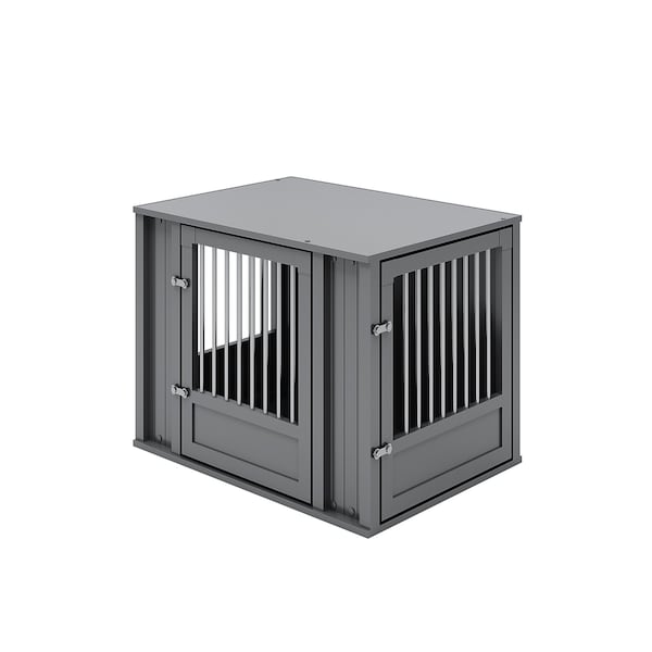 New Age Pet Flexidoor Pet Crate, Black, M - EHDFX62-02M
