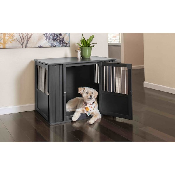 New Age Pet Flexidoor Pet Crate, Black, M - EHDFX62-02M