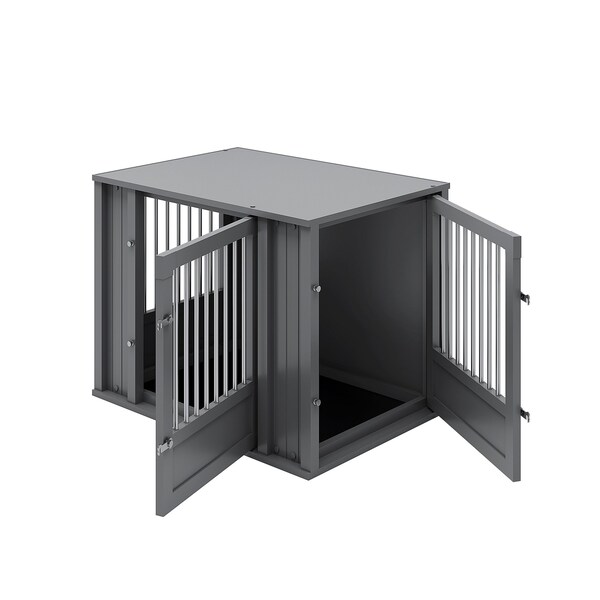 New Age Pet Flexidoor Pet Crate, Black, M - EHDFX62-02M