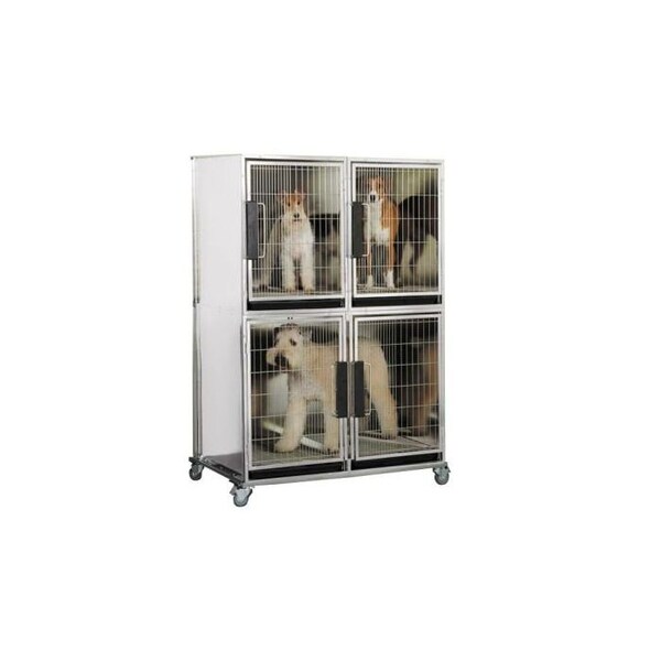 K9 Kennel Store 86in X 26in Large Modular Kennel Cage Bases with Wheels - CAGEBASELG