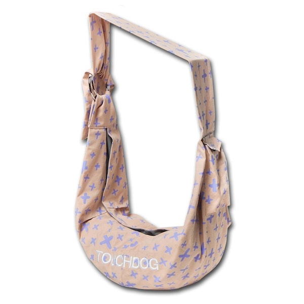 Touchdog Paw-Ease Over-The-Shoulder Travel Sling Pet Carrier - Pink - One Size - B88PCMD