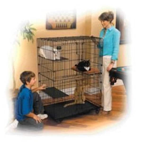 Midwest Container & Industrial Supply Cat Playpen Black - 130 - 468392