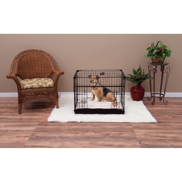 Lucky Dog Lucky Dog ZW 51530 30 in. Sliding Double Door Dog Crate - Small & Medium - ZW 51530