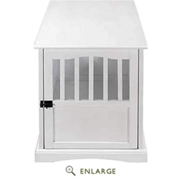 Casual Home 24 x 20 x 27.5 in. Pet Crate End Table, White - 600-41