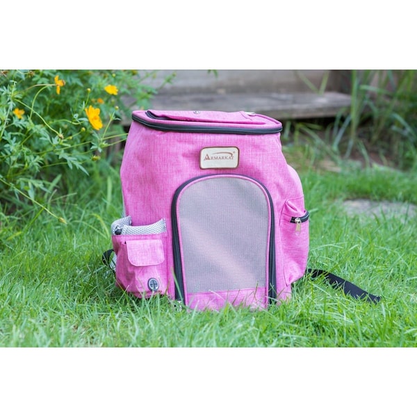 Armarkat Armarkat PC301P Pawfect Pets Backpack Pet Carrier; Pink & Gray - PC301P