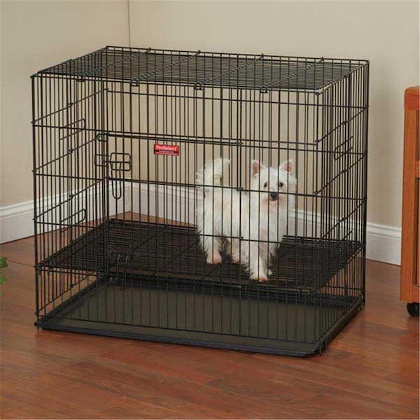 Pro Select Proselect  Puppy Playpen with Plastic Pan Sm Black S - ZW064 24 17
