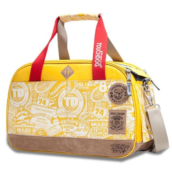 Touchdog Airline Approved Around-The-Globe Passport Designer Pet Carrier - Yellow - One Size - B58YLMD