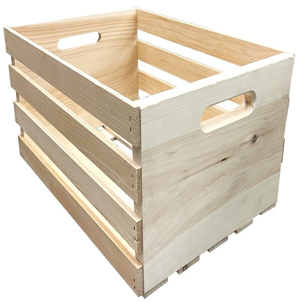Demis Products. Demis Products 9.56 in. H X 12.5 in. W X 18 in. D Storage Crate Natural - 1070248403