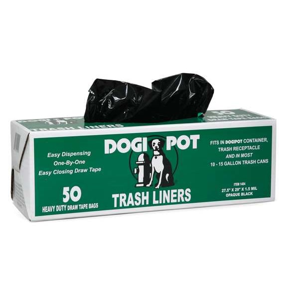 Dogipot Pet Waste Bags, Trash Liners, 15 gallon, 50 pack - 1404