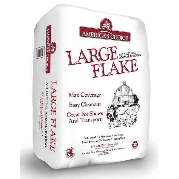 Americas Choice Flake Animal Bedding, Softwood, Natural - 532.67P2LGEAC