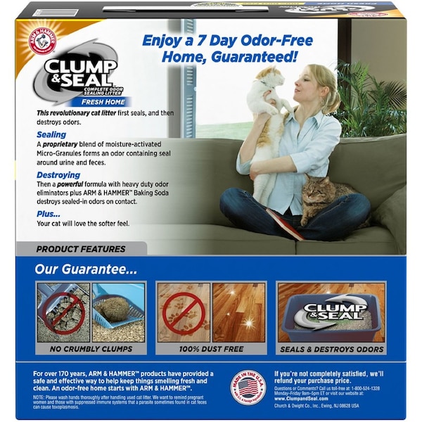 Arm & Hammer Arm & Hammer Clump & Seal Fresh and Clean Scent Cat Litter 14 lb - 02142