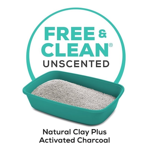 Tidy Cats Free & Clean Clumping Cat Litter, 35 lb Pail - 16858