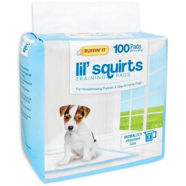 Ruffinit Lil' Squirts Dog Training Pad, 22 in L, 21 in W - 82100