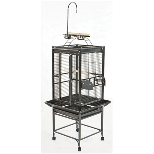 A&E Cage A&E Cage 8002422 Black Play Top Cage With 0.63 In. Bar Spacing - 8002422 BLACK