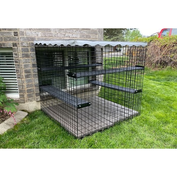 K9 Kennel Store 48in X 48in X 46in Outdoor Catio Enclosures - 48X48X46-OCE