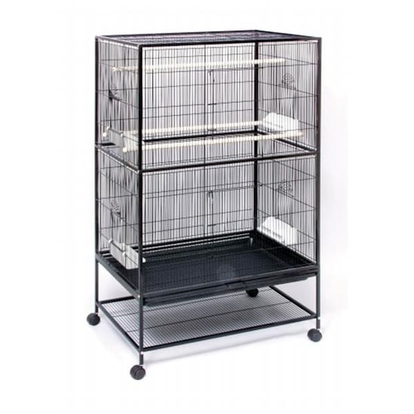 Prevue Pet Products Prevue Pet Products F040 Wrought Iron Flight Cage with Stand - Balck - F040