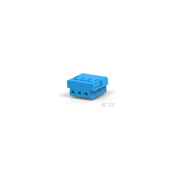 Te Connectivity Board Connector, 3 Contact(S), 1 Row(S), Female, Crimp Terminal, Blue Insulator, Receptacle - 2-179228-3