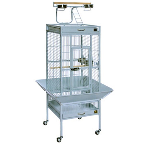 Bpf 36 in. x 24 in. x 66 in. Wrought Iron Select Cage - Pewter - BP117504