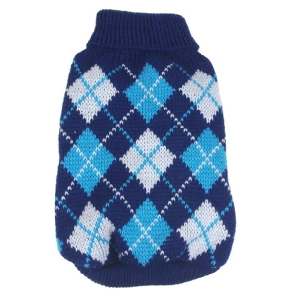 Peticare Argyle Style Ribbed Fashion Pet Sweater - PE117184