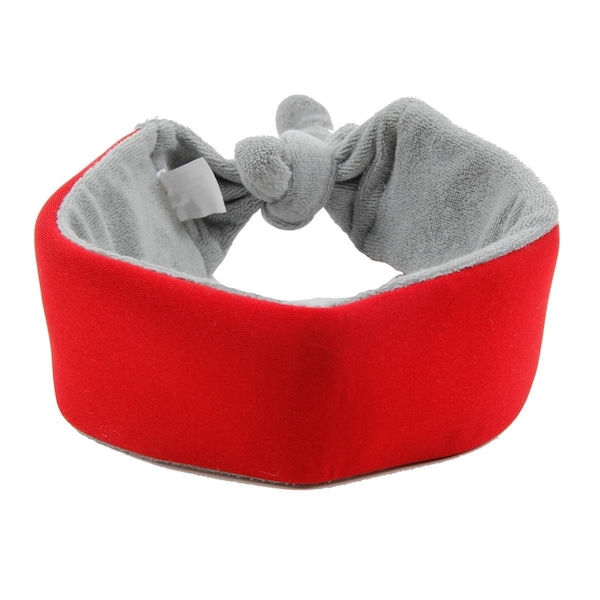 Petpurifiers Neo Breeze Flexible Terry Neoprene Dog Neck Wrap, Red - One Size - PE839253