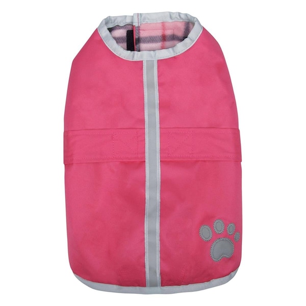 Petedge Zack & Zoey Polyester Nor easter Dog Blanket Coat; Pink - Medium - UM210 16 75